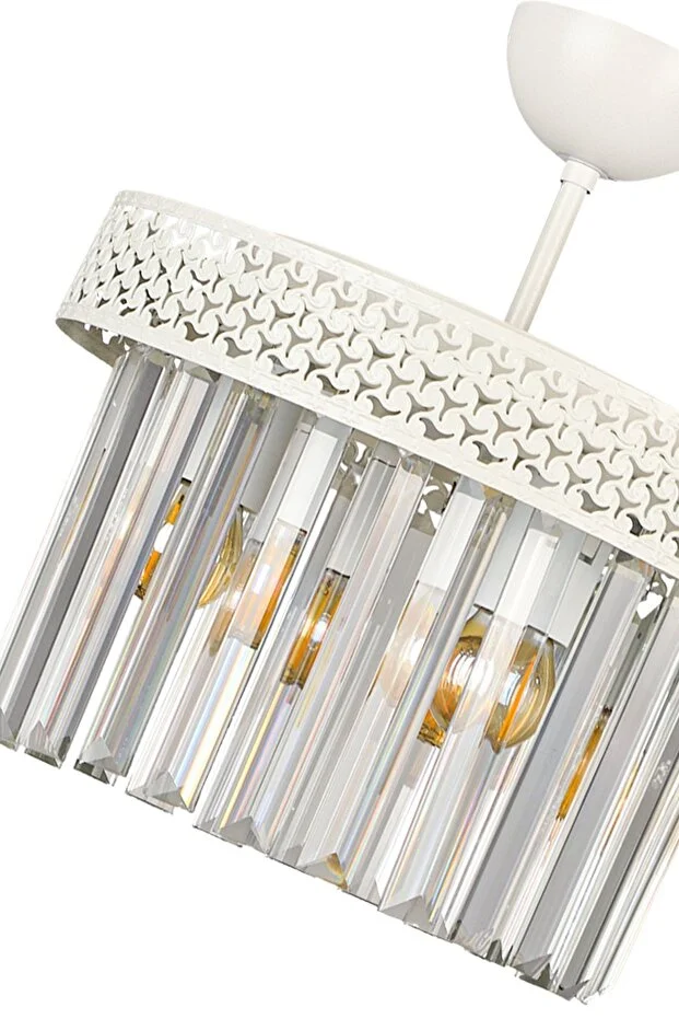 Sitrus 3.lü Eskitme Lux Kristal Taşlı Avize